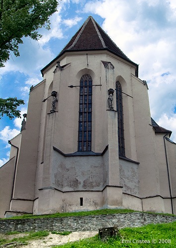 Die Kirche vom Hügel, in Schässburg