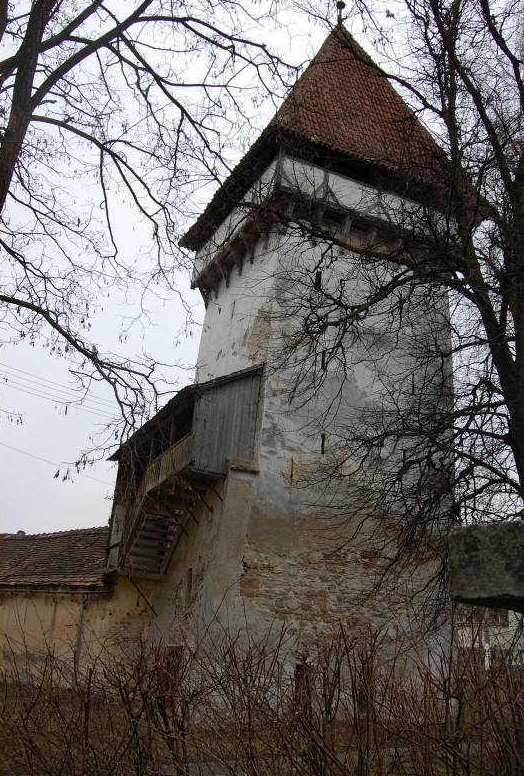 Der Töpfer Turm in der Harbacher Hauptstadt: Agnetheln