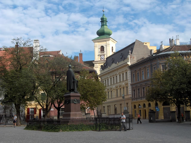 Der Huet Platz in Hermannstadt wo die Geschichte lebendig wird